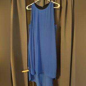 RACHEL Rachel Roy Blue Asymmetrical Sheath Dress